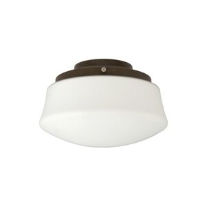 Low Profile 1-Light Schoolhouse Ceiling Fan Light Kit