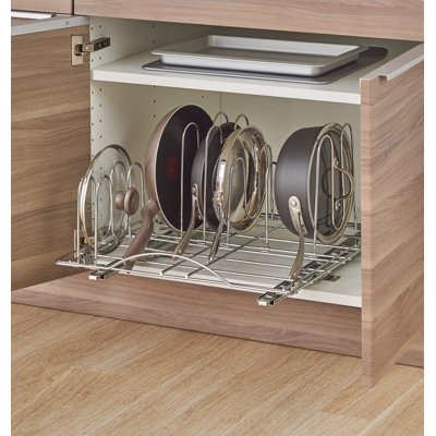 Trinity Sliding Pot Organizer Pull Out Kitchenware Divider Reviews Sliding Pot Organizer Pull Out Kitchenware Divider