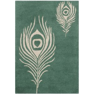 Dorthy Teal / Ivory Contemporary Rug