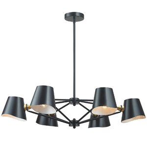 Longley 6-Light Shaded Chandelier