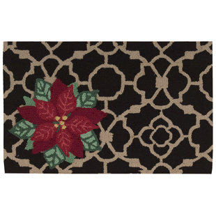 Christmas Rugs You Ll Love Wayfair Christmas Hand Hooked Black Area Rug