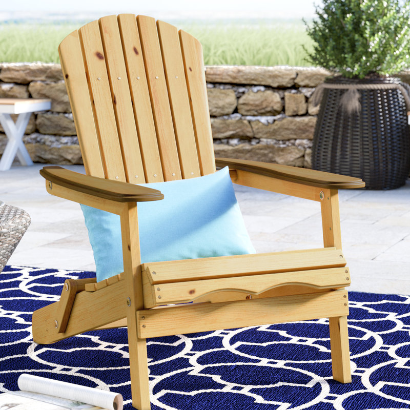 Beachcrest Home Lissette Folding Adirondack Chair & Reviews Wayfair