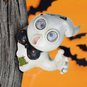 Solar Ghost Tree Hugger Wall Decor