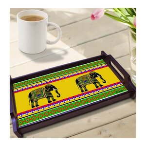 Elephant Majesty Wooden Tray