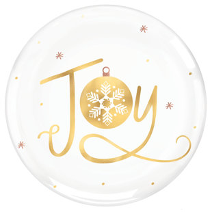 Decorative Plates You Ll Love Wayfair Christmas Joy Decorative Plate Set Of 4