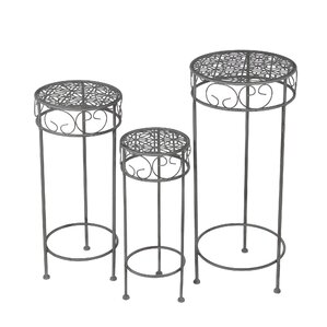 Gray Plant Stands & Tables You'll Love | Wayfair