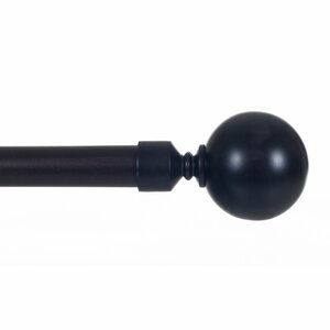 Sphere Single Curtain Rod & Hardware Set