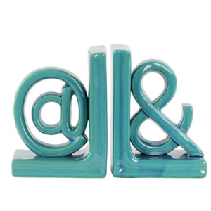2 Piece Ceramic Alphabet Sculpture 