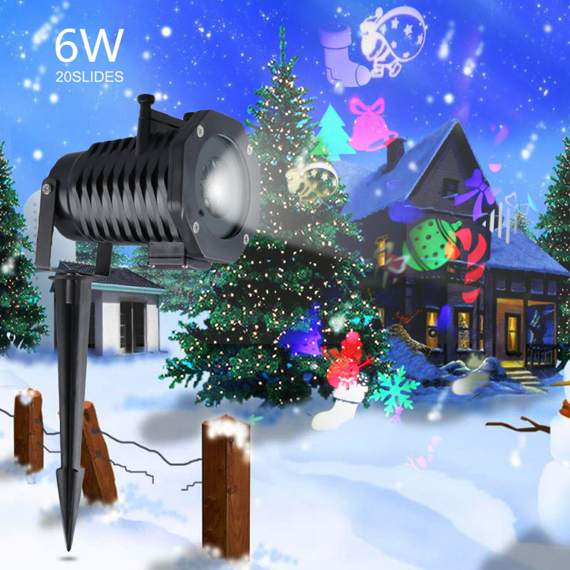 Symple Stuff Indoor Outdoor Waterproof Projector Light Rotating Indoor Outdoor Waterproof Projector Light Rotating Strobe Lights