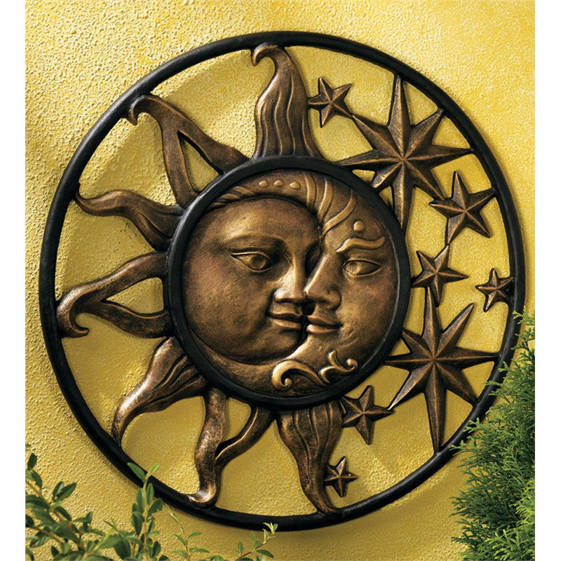 Wind Weather Handcrafted Aluminum Sun And Moon Face Sculpture Wall Wind Weather Handcrafted Aluminum Sun And Moon Face Sculpture Wall Décor Reviews Wayfair Ca