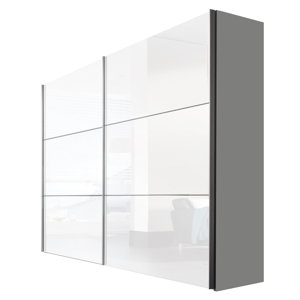 Schwebetürenschrank Solutions Bianco, 216 cm H ..