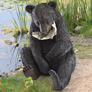 Outdoor Bear Statues Wayfair The Expert Fisherman Bear Statue