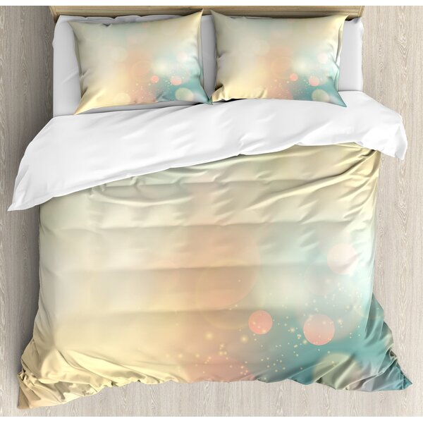 Abstract Under Sea Ocean Sea Inspired Image With Sunbeams Like Details Print Duvet Cover Set