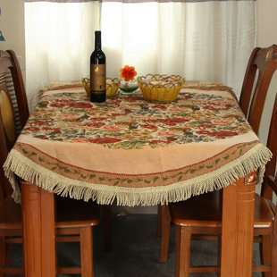 Coffee Tablecloth Wayfair Tache Colorful Fl Country Rustic Morning Meadow Tablecloths