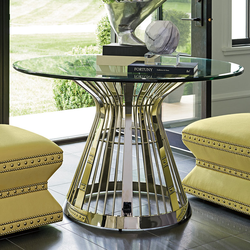 Lexington Ariana Riviera Gl Top Dining Table Perigold Ariana Riviera Gl Top Dining Table