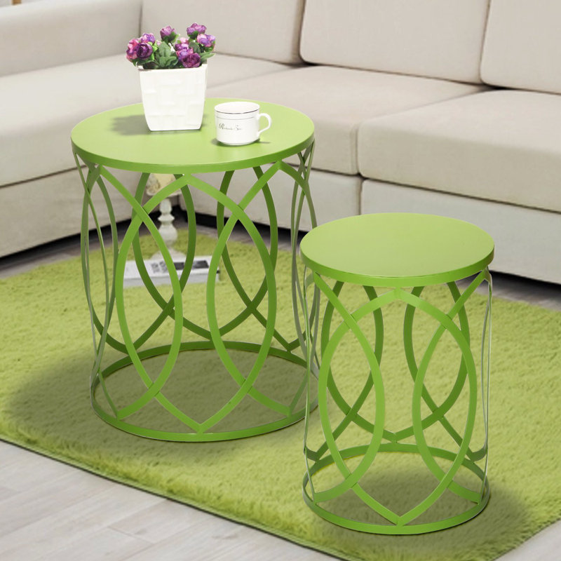 Wrought Studio Quist 2 Piece Garden Stool Set Reviews Wayfair Quist 2 Piece Garden Stool Set