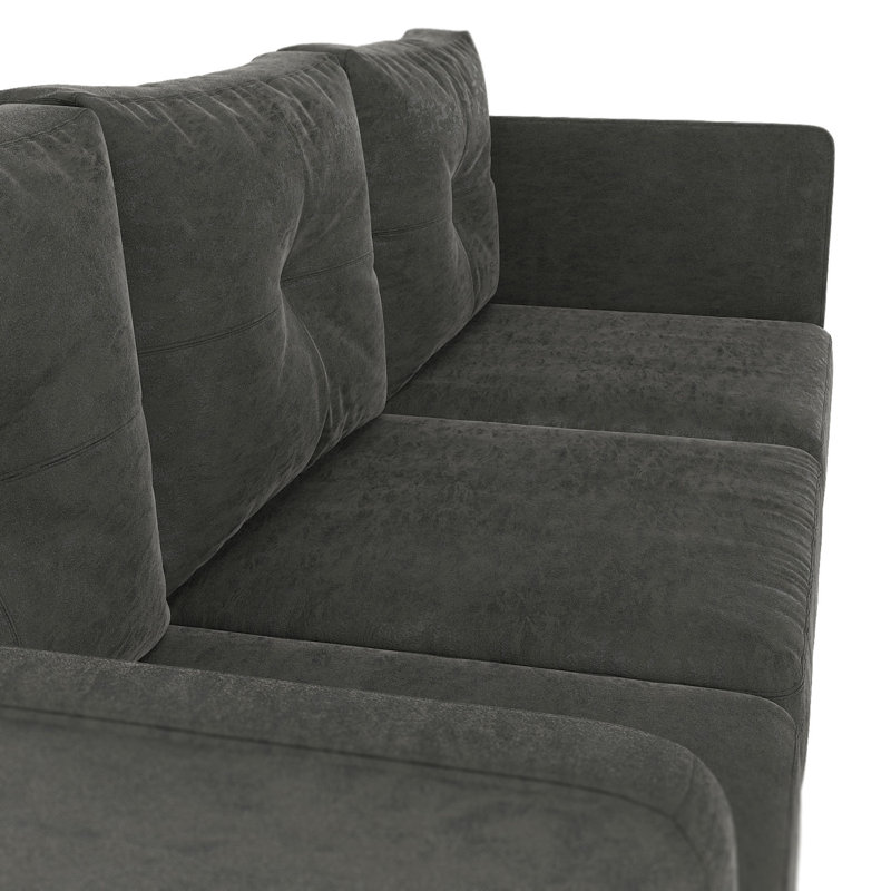 Foundry Select Courtney Microsuede Sofa Wayfair Courtney Microsuede Sofa
