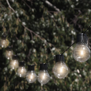 Socialite Solar 10-Light 20 ft. Globe String Light