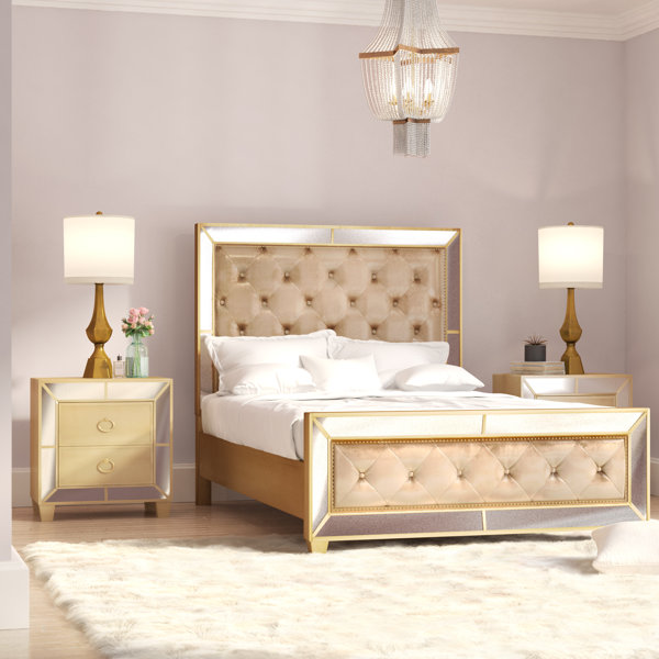 Mirrored Bedroom Furniture Set Wayfair