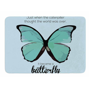 Butterfly by NL Designs Memory Foam Bath Mat