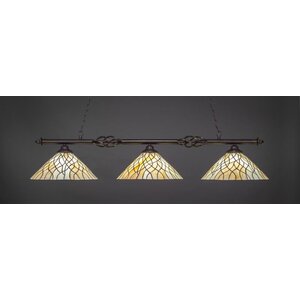 Elegantu00e9 3-Light Billiard Island Pendant