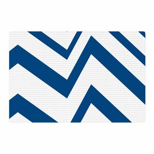 NL Designs ZigZag Blue/White Area Rug