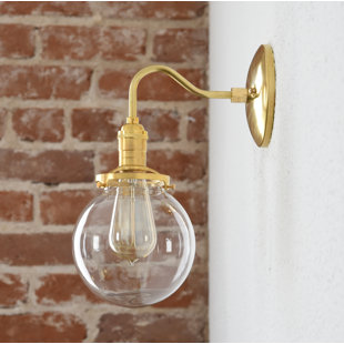 Double Globe Sconce Wayfair Anchorage Handmade Globe 1 Light Armed Sconce