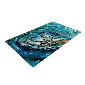 Josh Serafin Sponge Blue/Teal Area Rug