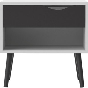 Modern Contemporary Black Lacquer Nightstand Allmodern Quickview