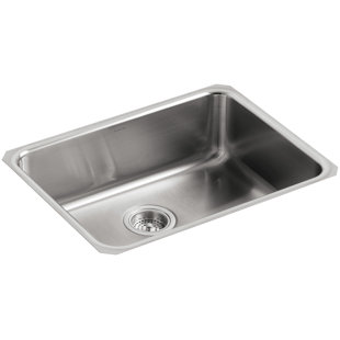 Extra Large Kitchen Sinks Wayfair Undertone 23 L X 17 1 2 W 7 5 8 Extra Large Squared Under Mount Single Bowl Kitchen Sink