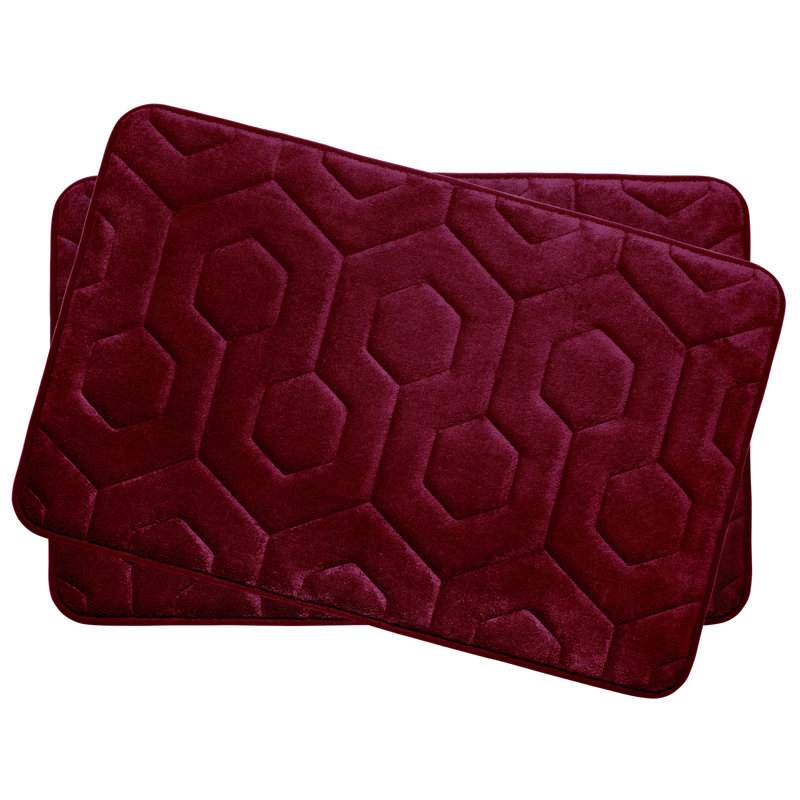 Bath Studio Hexagon Small Plush Memory Foam Bath Mat & Reviews Wayfair
