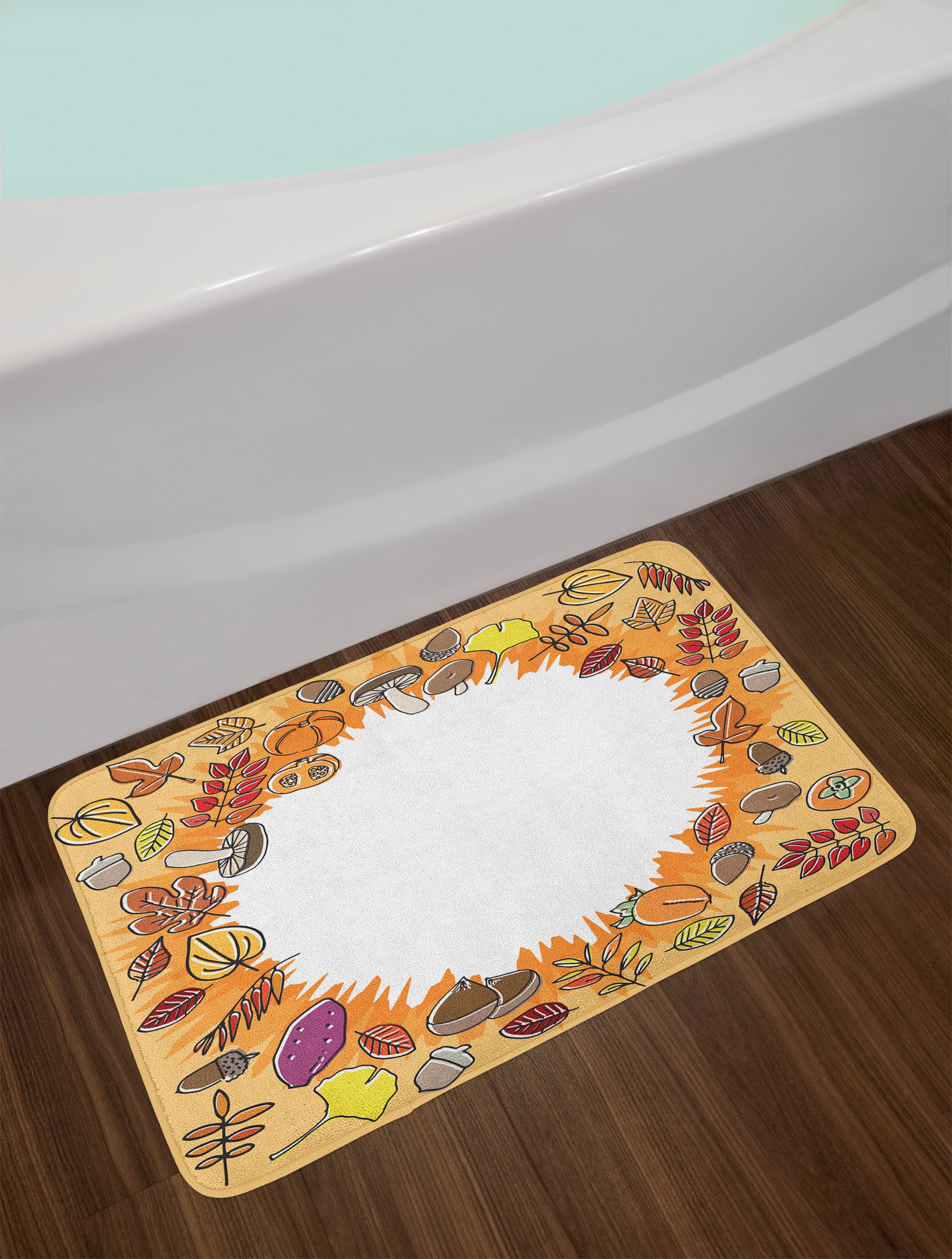 East Urban Home Harvest Circular Bath Rug Wayfair Harvest Circular Bath Rug