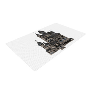 Sophy Tuttle House of Usher Haunted White/Gray Area Rug