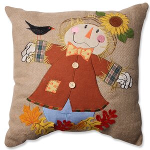 Harvest Scarecrow Throw Pillow