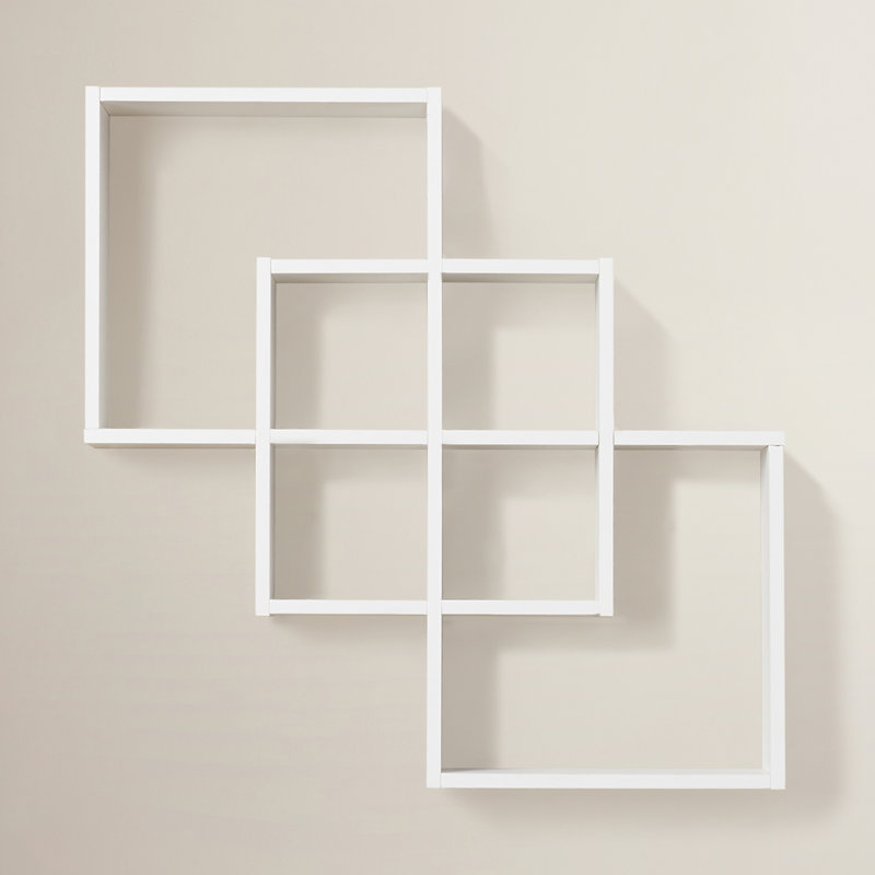 Wrought Studio 3 Intersecting Decorative Accent Shelf & Reviews Wayfair