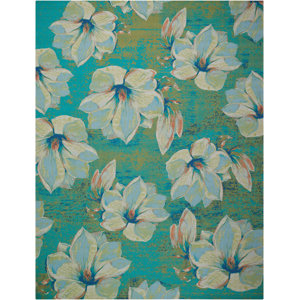 Suffield Light Green Indoor/Outdoor Area Rug