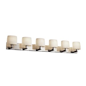 Foxx Oval Shade 6-Light Vanity Light