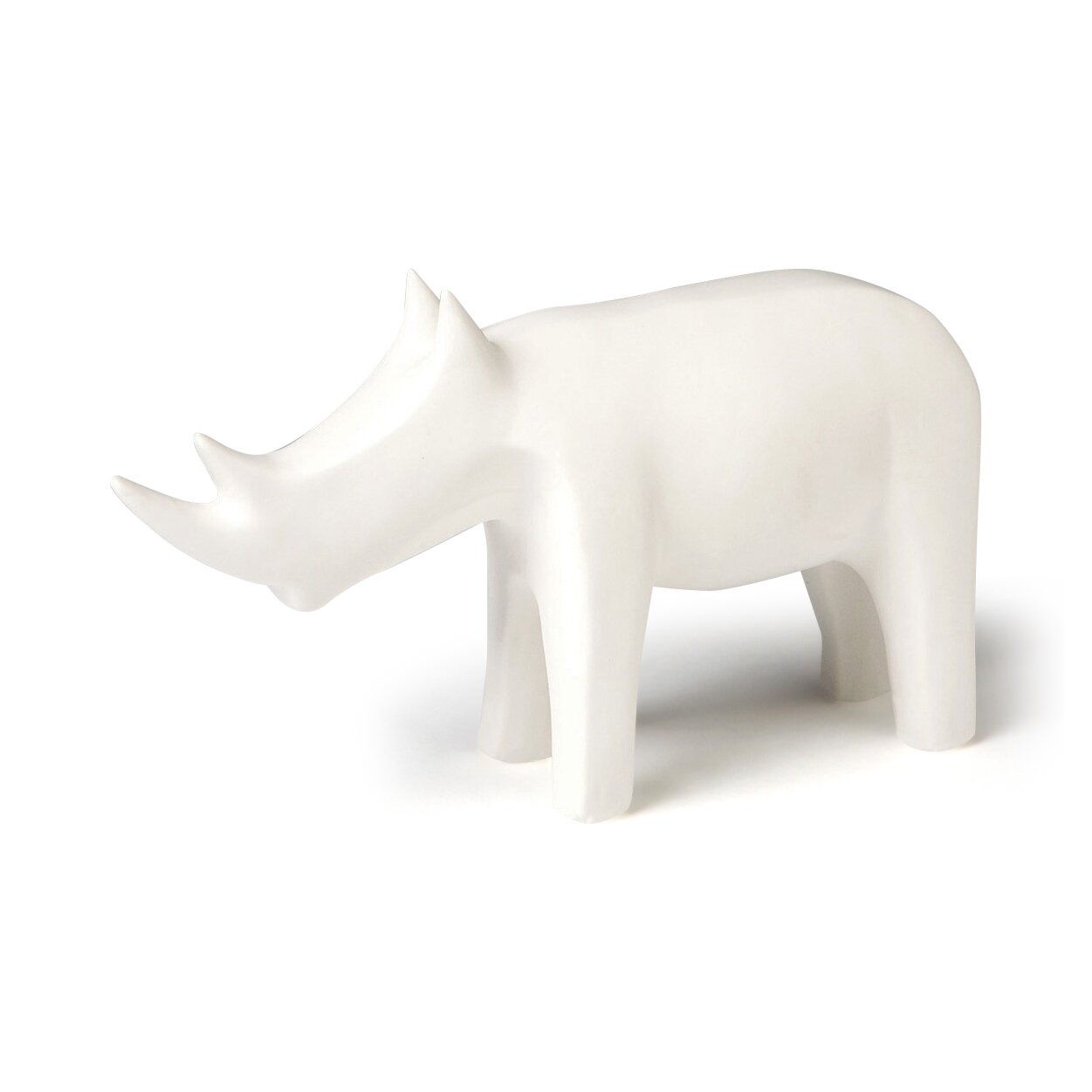 white rhino figurine