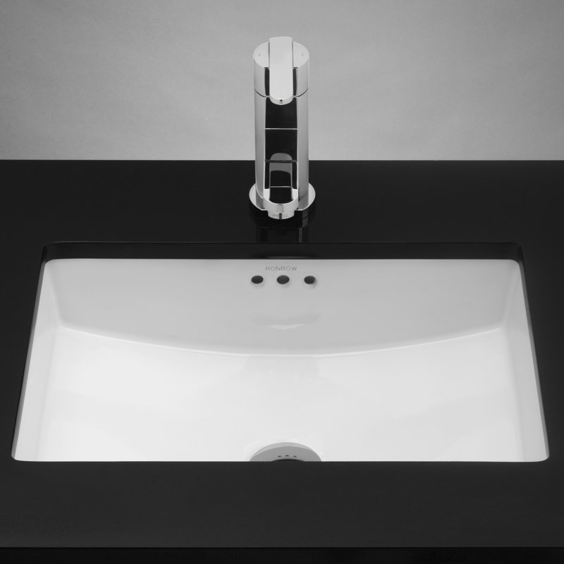 Ronbow Lesteter Ceramic Rectangular Undermount Bathroom ...