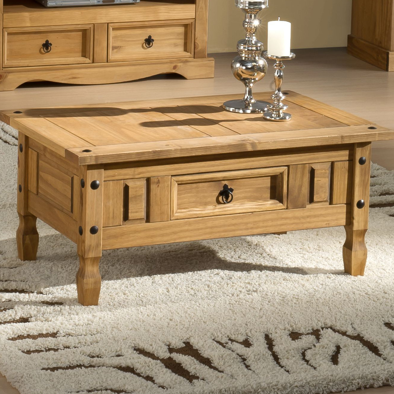 Home & Haus Traditional Corona Coffee Table with Storage & Reviews