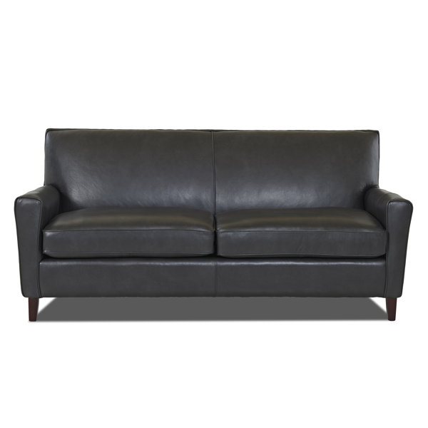 Wayfair Custom Upholstery™ Grayson Leather Sofa & Reviews Wayfair