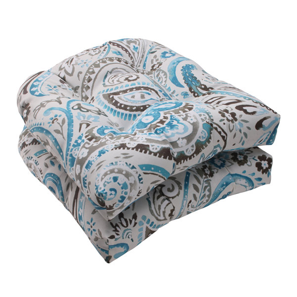 Pillow Perfect Paisley Outdoor Seat Cushion & Reviews Wayfair