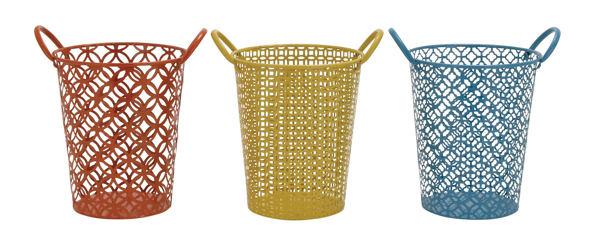 Cole & Grey Metal Basket Set & Reviews Wayfair