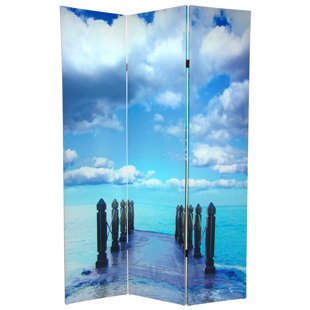 Beach Room Dividers You Ll Love Wayfair Ocean 3 Panel Room Divider