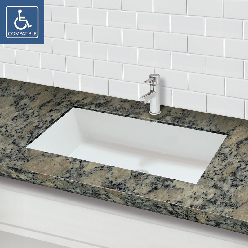 Decolav Sondra Solid Surface Other Rectangular Undermount Bathroom Sondra Solid Surface Other Rectangular Undermount Bathroom Sink With Overflow