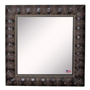 Square Feathered Accent Wall Mirror