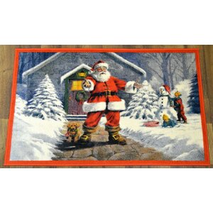 Santa Claus Christmas Mat