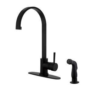 Gourmetier Centerset Single Handle Kitchen Faucet with Side Sprayer
