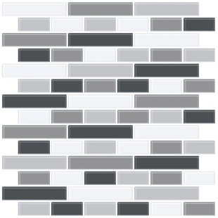 Stick On L Tiles Self Adhesive You Ll Love Smoked 1 27cm X 7 62cm L Stick Splashback Tile