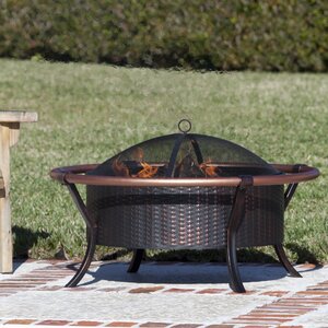 Rail Steel Wood Burning Fire Pit